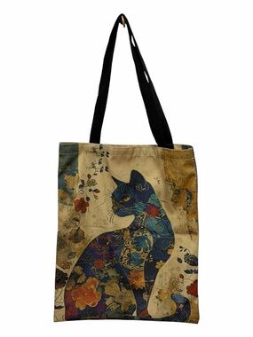 Cat Book Tote - NWOT